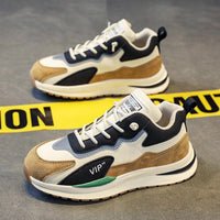 A-Gump Sports Shoes Masculinos Primavera 2025 Novos Sapatos Casuais Casuais Casuais para Jovens com Sola Grossa Ténis Versáteis Dad Trendy Shoes