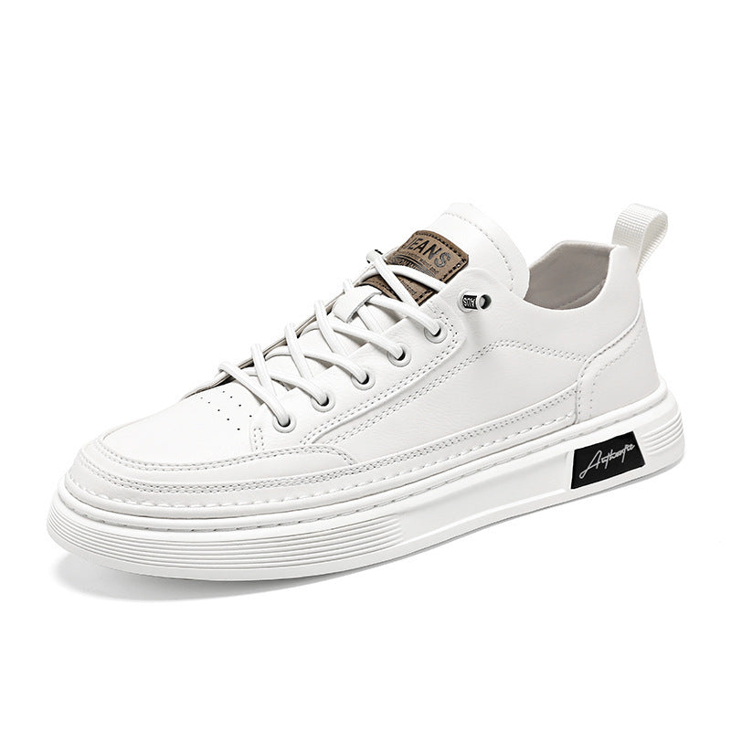 Sapatos masculinos de verão, sapatos brancos novos e respiráveis, sapatos desportivos versáteis e na moda ao estilo coreano, sapatos casuais baixos, sapatos modernos