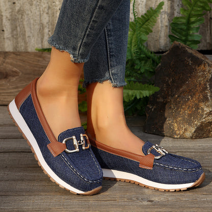 Sapatos desportivos casuais de sola grossa, cadeia metálica casual feminina de exportação, novas sapatilhas sapatilhas plus size no verão 2025