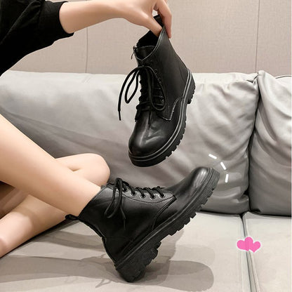 Botas Martin para Mulheres, Estilo Britânico, Primavera/Outono 2025 Novas Botas Finas Na Moda, Famosas na Internet, Botas Curtas Slim