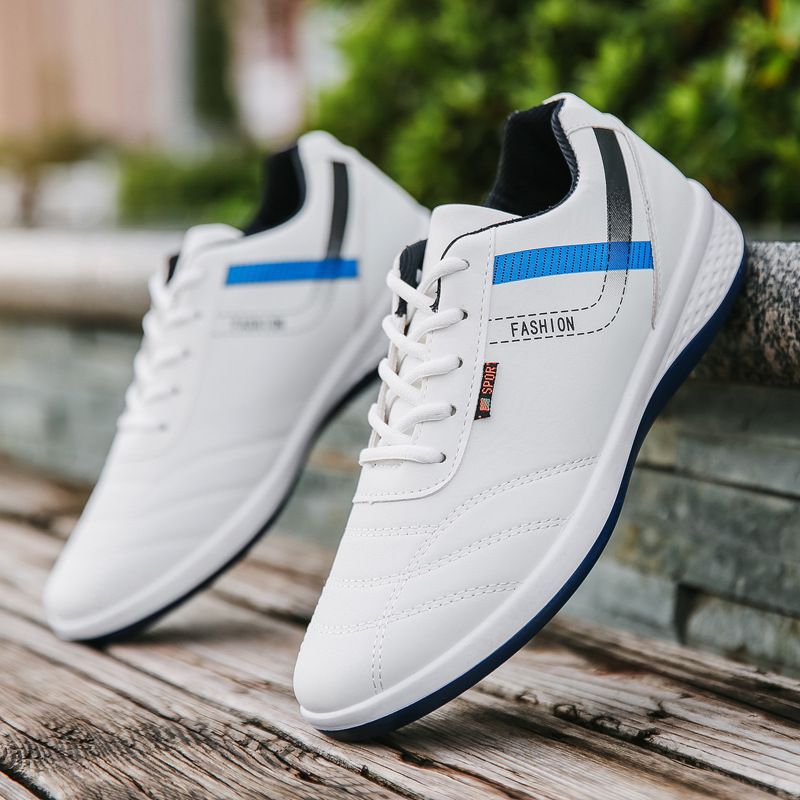 Novos Sapatos Masculinos da Primavera 2024: Sapatos Casuais da Moda Coreanos, Sapatos Desportivos Respiráveis com Sola Macia, Sapatos Brancos, Ténis Masculinos
