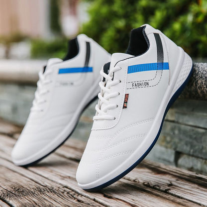 Novos Sapatos Masculinos da Primavera 2024: Sapatos Casuais da Moda Coreanos, Sapatos Desportivos Respiráveis com Sola Macia, Sapatos Brancos, Ténis Masculinos