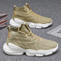 Novos sapatos desportivos finos, respiráveis e respiráveis em malha mosca, sapatilhas casuais, sapatilhas casuais, sapatilhas de corrida com sola grossa e na moda