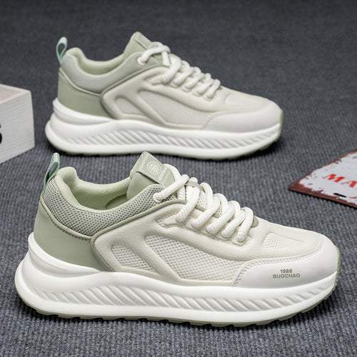 Sapatos masculinos A-Gan, versão coreana de verão Xiaobai desportivo casual de malha masculina sola macia antiderrapante pai a usar sapatos versáteis e modernos