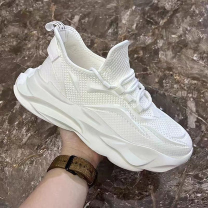 Sapatos de Homem 2024 Verão Novo Sapatos de Pai Respiráveis Sapatilhas de Rede Versáteis Modernos Versáteis Desportivos Casuais de Rede Masculino