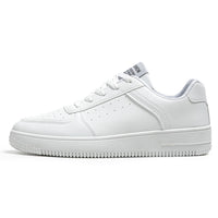 Ténis brancos masculinos, novos sapatos respiráveis de primavera, sapatos casuais versáteis masculinos masculinos, sapatos desportivos brancos puros para estudantes, estilo masculino