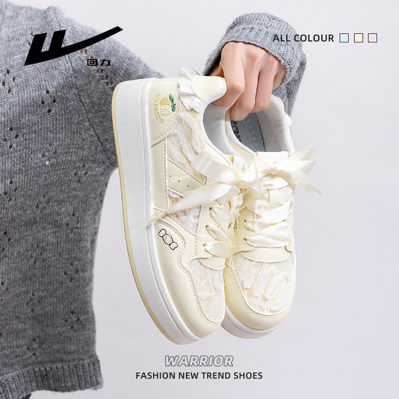 Os novos sapatos versáteis de blocos de cor da Warrior, design confortável para mulheres solteiras, alta atratividade e sapatos casuais energéticos ao estilo coreano