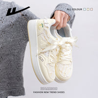 Os novos sapatos versáteis de blocos de cor da Warrior, design confortável para mulheres solteiras, alta atratividade e sapatos casuais energéticos ao estilo coreano