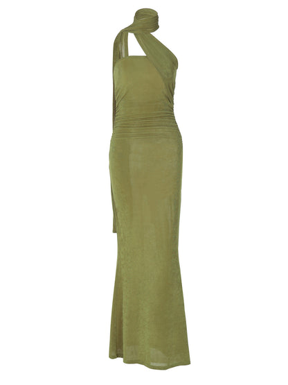 O novo conjunto feminino mais vendido da Amazon, vestido alto e sem mangas sexy, estilo street-style, slim e fita longa para mulheres