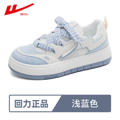 Sapatos casuais com malha verde Warrior matcha, respiráveis, sapatos femininos estilosos estilo Chanel, ténis estudantis de sola grossa para o exterior