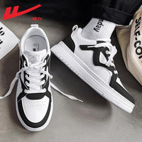 Warrior casual e versáteis sapatilhas de sola grossa com sentido de design, sapatos baixos e de alto valor, sapatos desportivos masculinos de moda outdoor