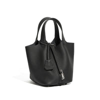 Malas 2026 Nova Cesta de Couve com Balde Bolsa de Mulher TC Mala de Pele Genuína Mala de Mãe Bolsa de Noiva Sensação de Luxo de Casamento