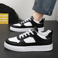 Sapatos Masculinos de Verão 2025: Novos Sapatilhos Brancos Respiráveis, Ténis Modernos e Versáteis para Estudantes, Sapatos de Tábua Casuais, Sapatos Modernos