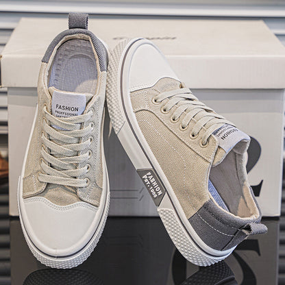 Novo Ténis de skate Respiráveis e Versáteis Respiráveis Masculinos De Verão 2025, Calçado Desportivo Casual Casual de Lona