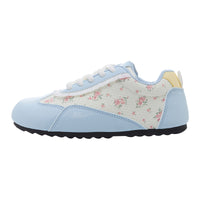 Sapatos casuais versáteis e de alto valor com blocos de cor Warrior, sapatos femininos coreanos elegantes e giros, sapatos de treino moral baixos e estilosos