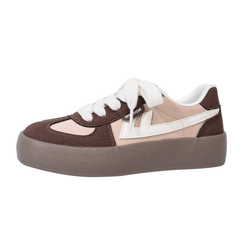 Sapatos simples de madeira de madeira da moda Warrior, sapatos confortáveis de sola grossa para alongar as pernas, sapatos de ensino básico, sapatos de treino moral de casal estilo universitário
