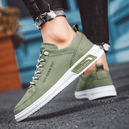 Sapatos masculinos de lona com cano baixo, sapatos casuais versáteis e modernos e respiráveis de primavera, sapatos de tecido de um pé para homem, sapatos de madeira de seda gelada para homem