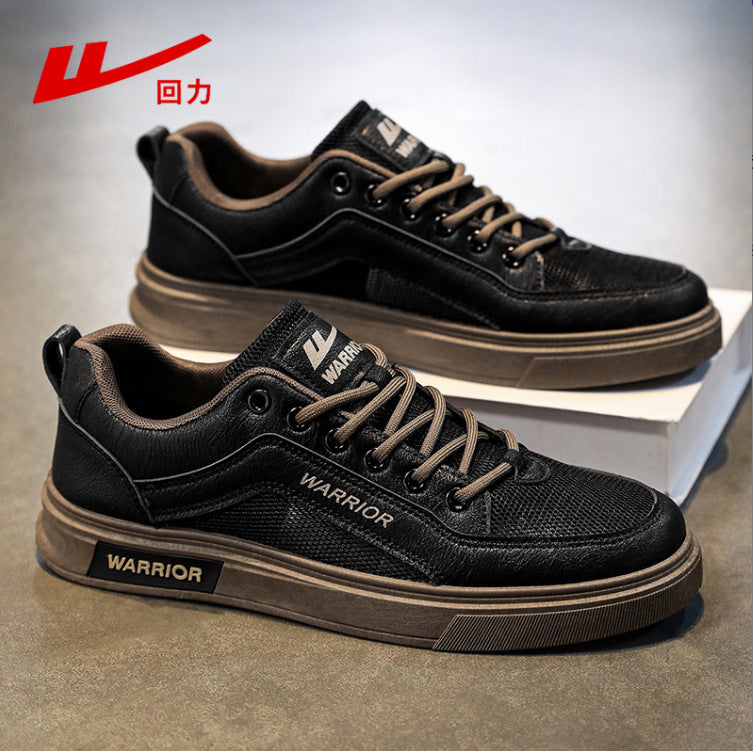 Sapatos casuais confortáveis de sola grossa para homem Warrior, novos ténis de moda de rede de verão com rede respirável, ténis versáteis e modernos