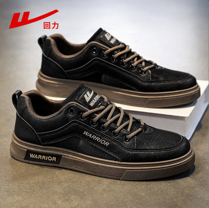 Sapatos casuais confortáveis de sola grossa para homem Warrior, novos ténis de moda de rede de verão com rede respirável, ténis versáteis e modernos