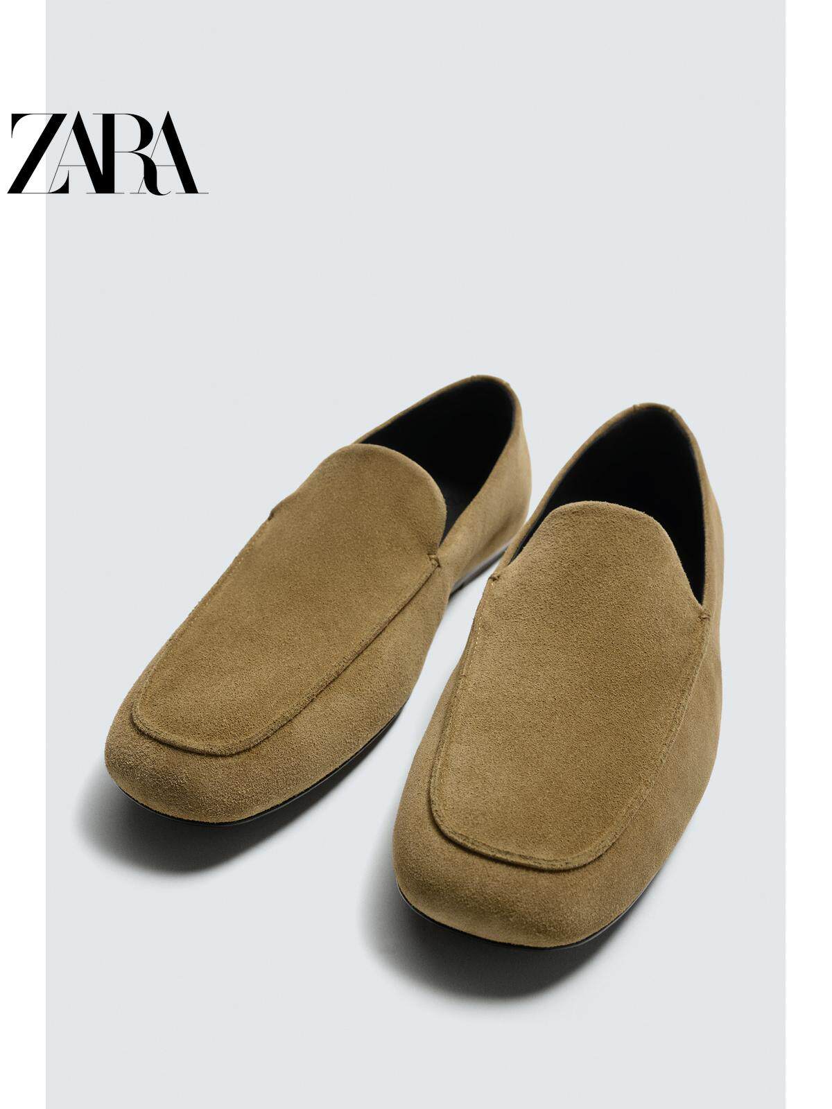 ZARA 2026 Primavera/Verão Novos Sapatos Náuticos Masculinos de Couro EDIÇÃO LIMITADA 2654720 091