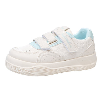 Sapatos de skate Warrior Fresh com sola grossa e blocos de cor, sapatos casuais versáteis sem atacadores com velcro, sapatos versáteis para estudantes para mulheres