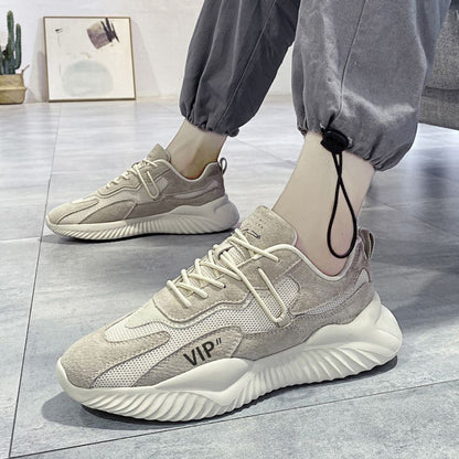 Novos ténis desportivos coreanos de malha da moda respiráveis para o verão 2024, sapatos casuais para corrida de outono e versáteis para pais