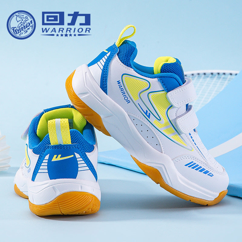 Novos ténis desportivos em pele, ténis de treino Warrior para rapazes e raparigas, sapatos casuais versáteis com velcro, sapatos leves com sola