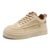 Sapatos masculinos de verão, sapatos brancos novos e respiráveis, ténis desportivos casuais versáteis de sola grossa e na moda para estudantes, sapatos modernos