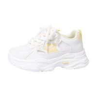 Sapatos de pai estilo minimalista Warrior, sapatos desportivos de sola grossa respiráveis em malha, sapatos casuais casuais para caminhadas ao ar livre primavera/outono 2025