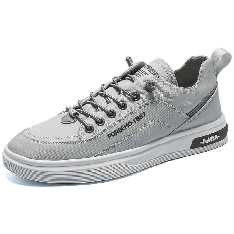 Novos sapatos casuais casuais masculinos para o verão masculino 2025, ténis de estudante versáteis e respiráveis, sapatos de lona masculinos