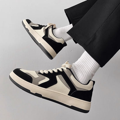 Sapatos de lona para homens, sapatos modernos versáteis e modernos de 2024, ténis de estudante respiráveis, sapatos de tecido primavera ao estilo coreano, sapatos casuais