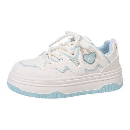 Sapatinas sapatinas versáteis para mulher com blocos de cor Warrior Dopamine, visual alto, design de ténis na moda, sapatos casuais de estilo preppy