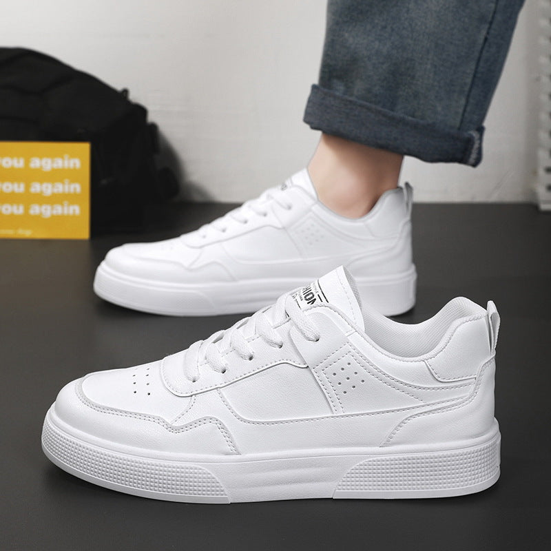 Sapatos Masculinos de Verão 2025: Novos Sapatilhos Brancos Respiráveis, Ténis Modernos e Versáteis para Estudantes, Sapatos de Tábua Casuais, Sapatos Modernos