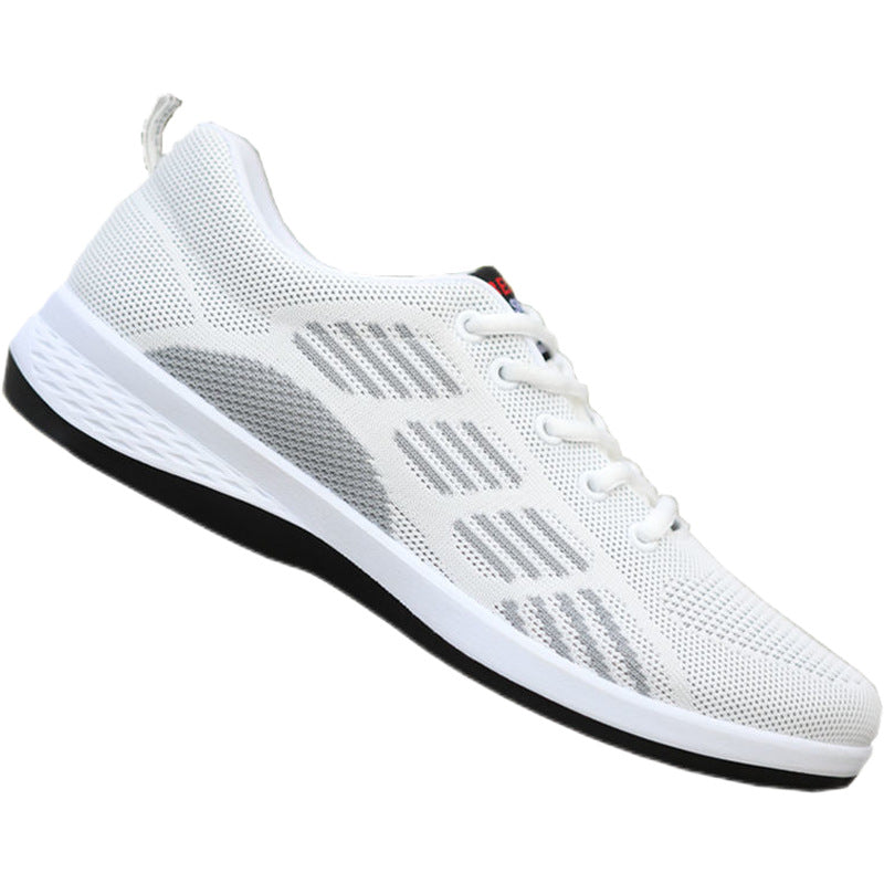 Sapatos antigos de tecido de Pequim para homens, sapatos casuais respiráveis de verão e da moda, sapatos de praia masculinos, ténis de malha coreana versáteis resistentes a odores
