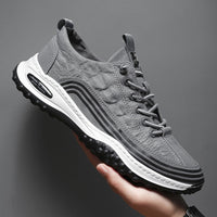 Sapatos masculinos respiráveis de verão, sapatos de seda de gelo para proteção ao trabalho masculino, sapatos de tecido de trabalho, sapatos desportivos casuais e na moda