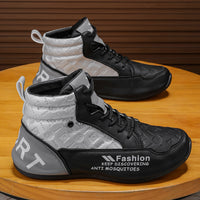 Sapatos de homem: confortáveis e versáteis para o outono, sapatos desportivos casuais da moda, sapatos altos antiderrapantes e resistentes ao desgaste, botas Martin de sola grossa que aumentam a altura para homens