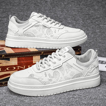 Transmissão em direto Sapatos de Homem 2024 Novos Sapatos de Flor de Caju, Sapatos Modernos de Masculino, Ténis Desportivos de Tela de Primavera De Topo Baixo e Versáteis da Moda