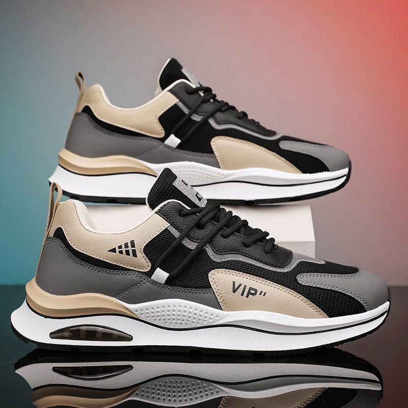 Sapatilhas de primavera para homem: novas sapatilhas desportivas casuais respiráveis e versáteis da Agan's, sapatilhas de corrida em malha para homem, sapatilhas da moda para homens Dad