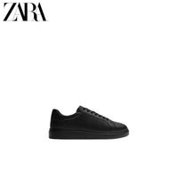 ZARA Coleção Verão 2026 - Sapatos Masculinos: Tênis Simples de Bico Quadrado, Sola Grossa e Cadarço Leve - 2201820 800