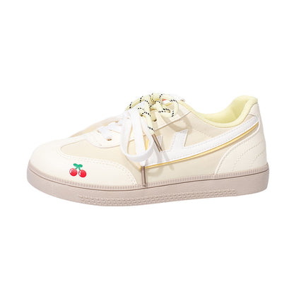 Ténis Warrior low-top enérgicos e giros, design de alto valor, sapatos de treino moral versáteis, chinelos de mulher com blocos de cor na moda