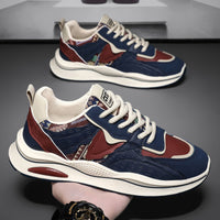 Novos Sapatos Casuais Desportivos com Sola Macia e Sola Moderna para Homens Verão 2025, Sapatos de Pai para Homens com Sola Grossa e Aumento de Altura