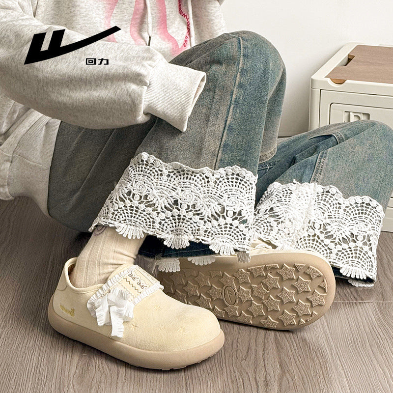 Os novos sapatos Birkenstock, retro e modernos e baixos da Warrior, design de sapatos femininos de estilo universitário, sapatos versáteis versáteis ao estilo coreano