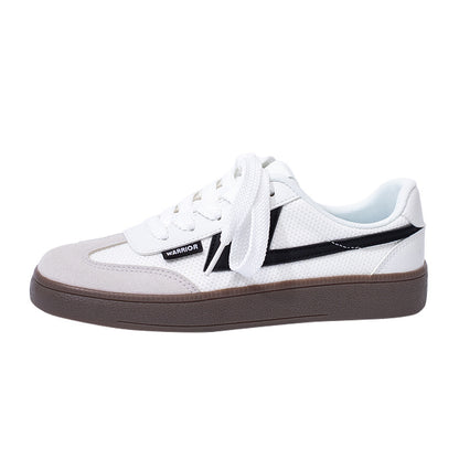 Warrior sapatilhas leves versáteis, sapatos casuais vintage americanos com sola de borracha, sapatos simples unissexo para o deslocamento simples