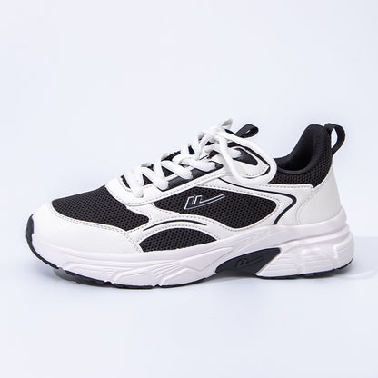 Sapatos de malha Warrior respiráveis e versáteis, sapatos brancos simples e discretos para o dia a dia, sapatos unissexo de casal romântico de alta gama, a grosso