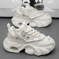 Sapatos de homem: outono/inverno 2024, novos sapatos de pai versáteis e na moda, ténis desportivos casuais antiderrapantes com sola grossa que aumentam a altura, resistentes ao desgaste e resistentes ao desgaste