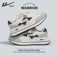 Os novos sapatos desportivos de pele baixo da Warrior, sapatos de casal modernos e modernos e versáteis, sapatos casuais quentes, confortáveis e de alto valor