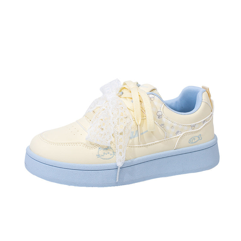 As novas sapatilhas femininas versáteis e na moda 2026, ténis confortáveis com blocos de cor, sapatos casuais coreanos de alto valor