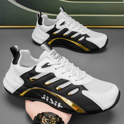 Novos sapatos desportivos casuais masculinos para o Verão 2025, Sapatilhas de Rede Respiráveis da moda, Sapatilhas de corrida versáteis com sola macia e sola fechada