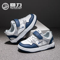 Ténis infantis Warrior color-block, sapatos casuais novos para raparigas na primavera, sapatos de estudante na moda com velcro, sapatos respiráveis
