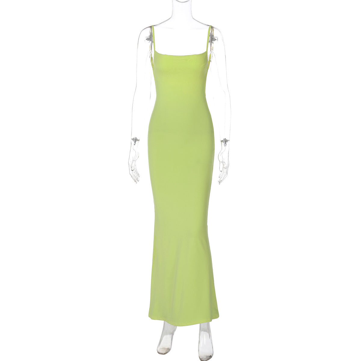 Verão INS 2026 Vestido Feminino Feminino Sexy Sexy Fit-less Spaghetti Strap Strap para mulheres
